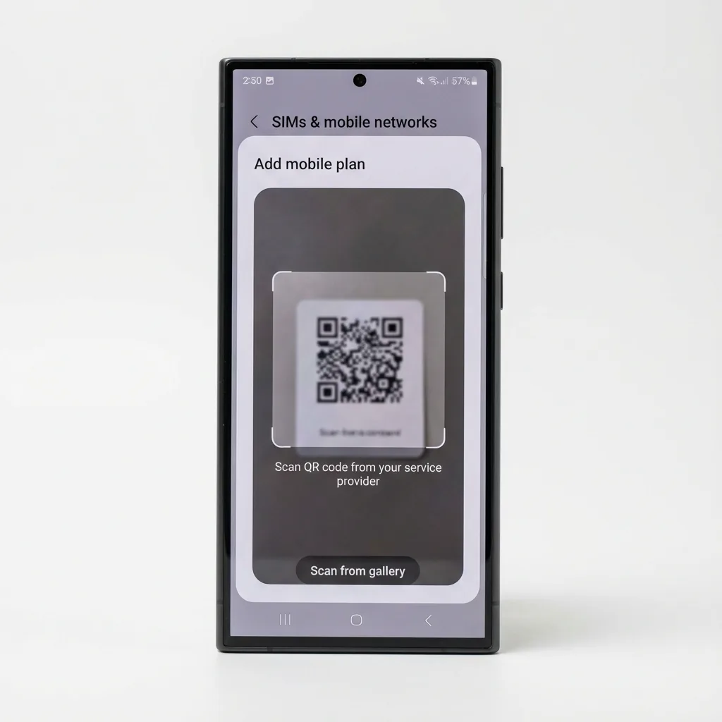 Samsung Galaxy eSIM Setup